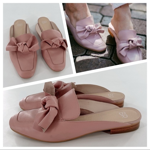 BP. MADDY BOW MULES Dusty Pink size 7.5 M - Picture 3 of 11